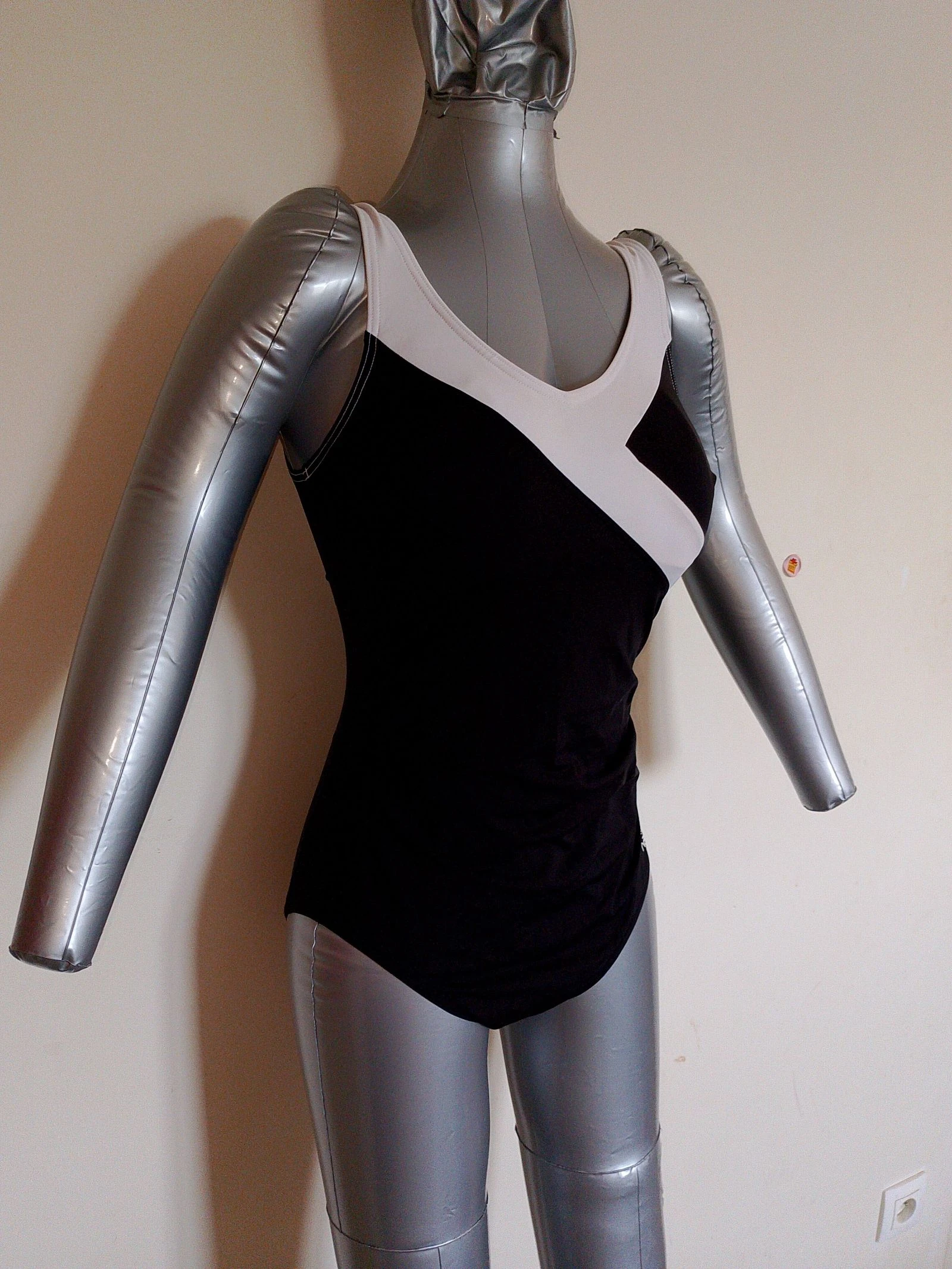 Maillot de bain Nabaiji noir et blanc – photo 3